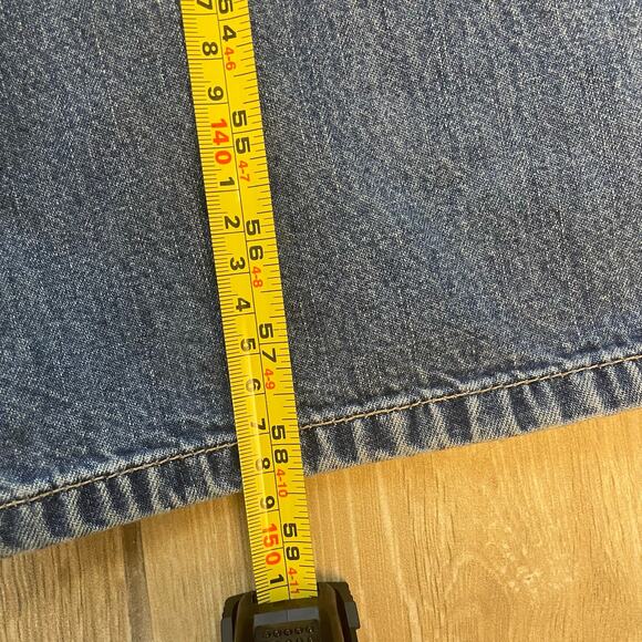 GAP Denim Overalls Womens L Blue Jean Bib Cotton Straight Leg Adjustable - Picture 9 of 13